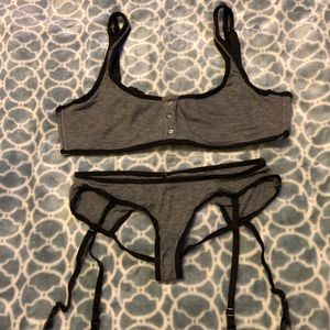 Love Haus balconette and underwear w straps